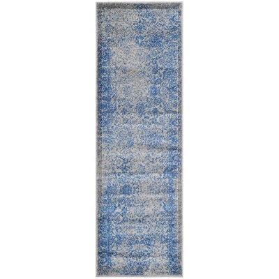 Abstract Grey/Blue Area Rug - Image 0