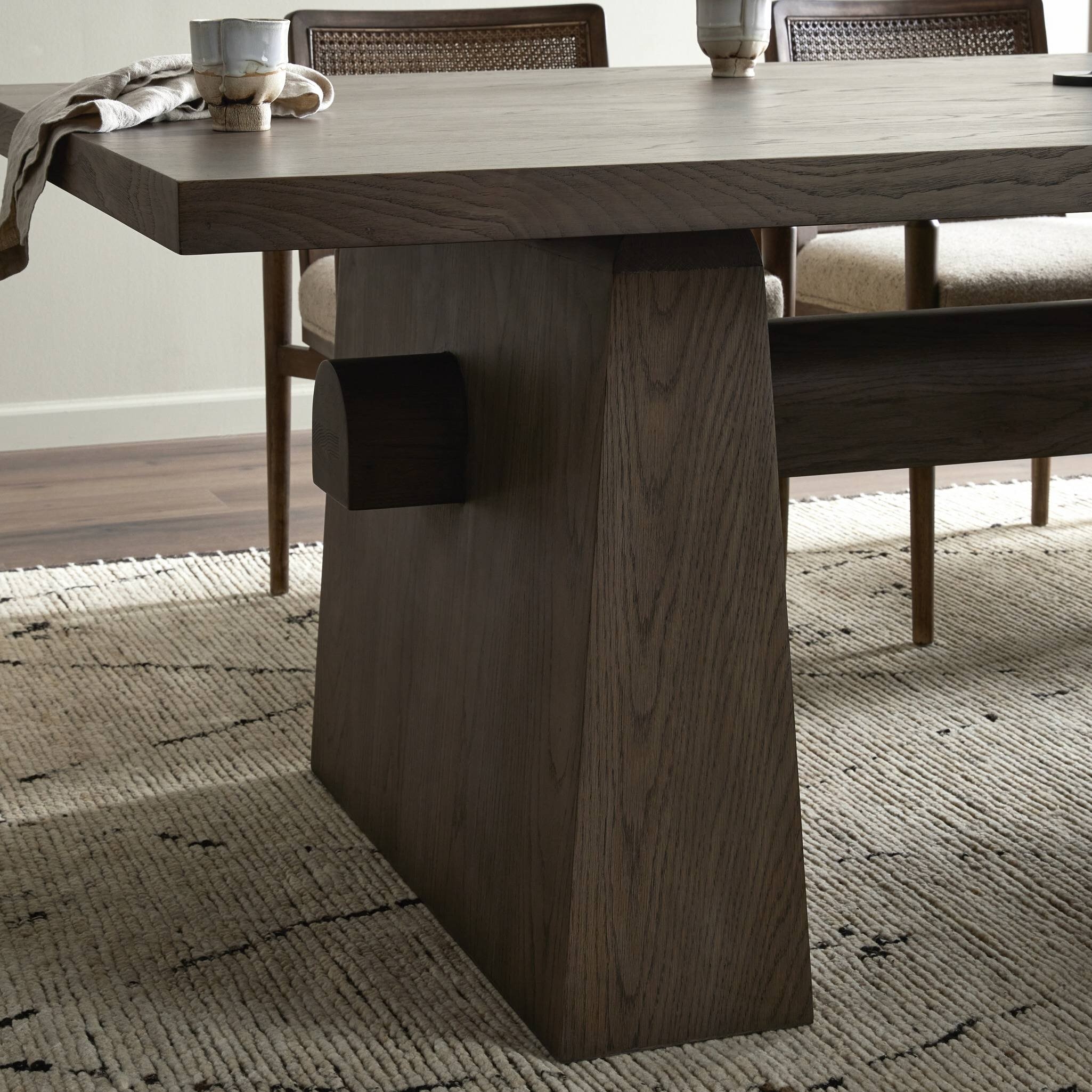 Malmo Dining Table 108" - Aged Natural Oak Veneer - Image 8
