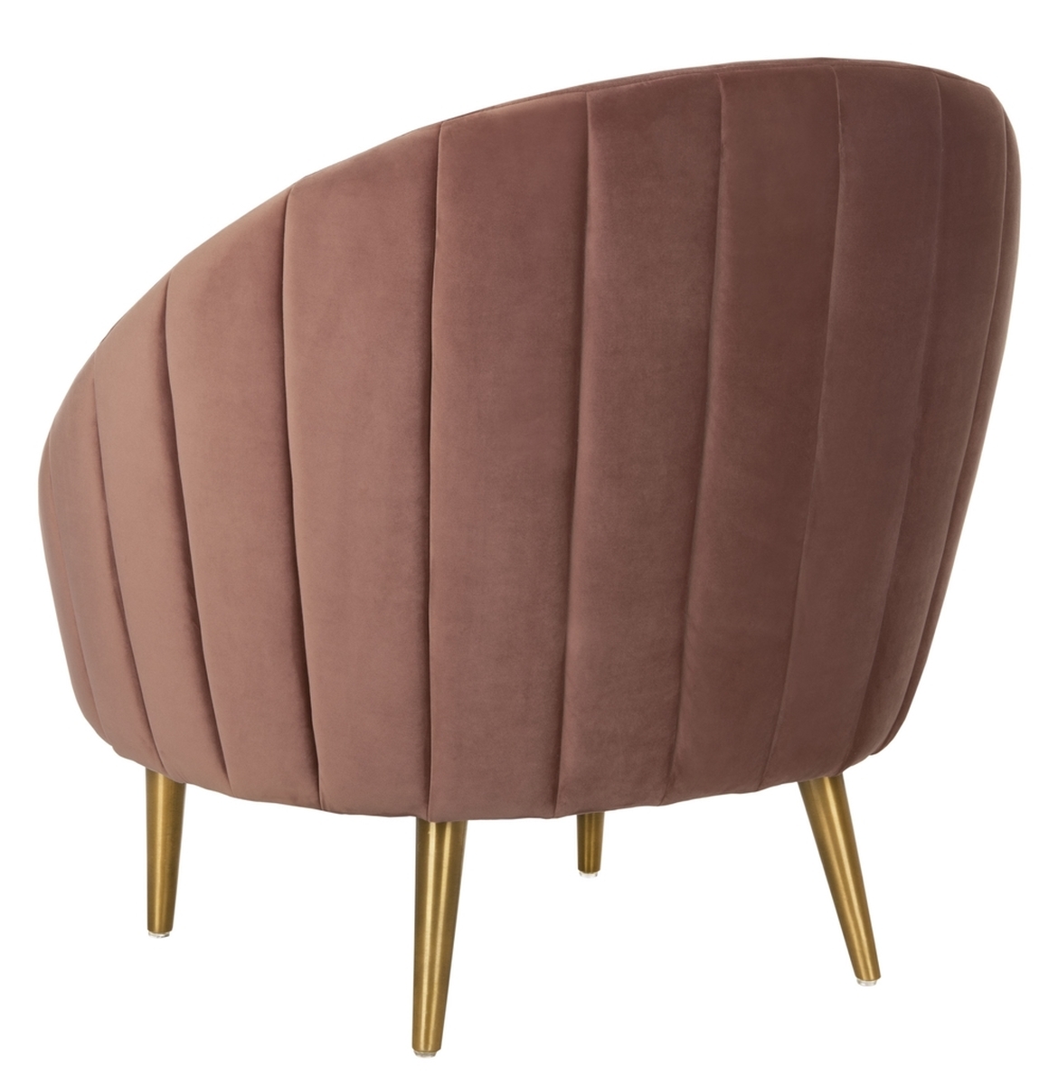 Razia Channel Tufted Tub Chair - Dusty Rose - Arlo Home - Image 4