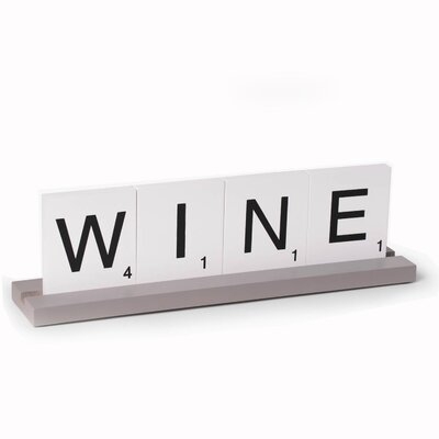 Agatha-Alice Wine Scrabble Design Sign - Image 0