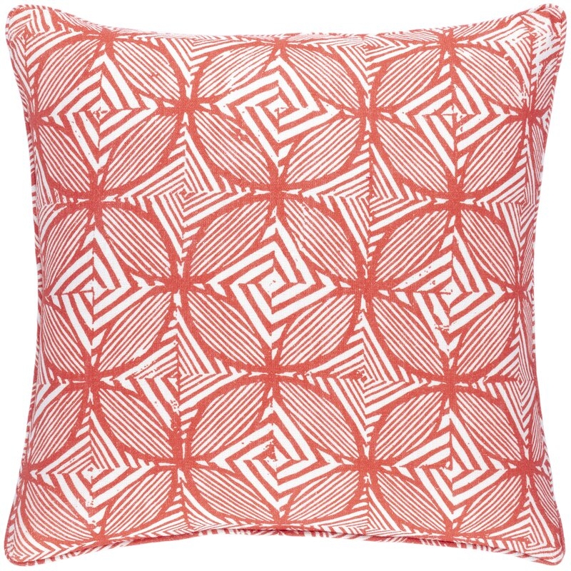 Pine Cone Hill Labyrinth Linen Geometric Throw Pillow Cover & Insert - Image 0