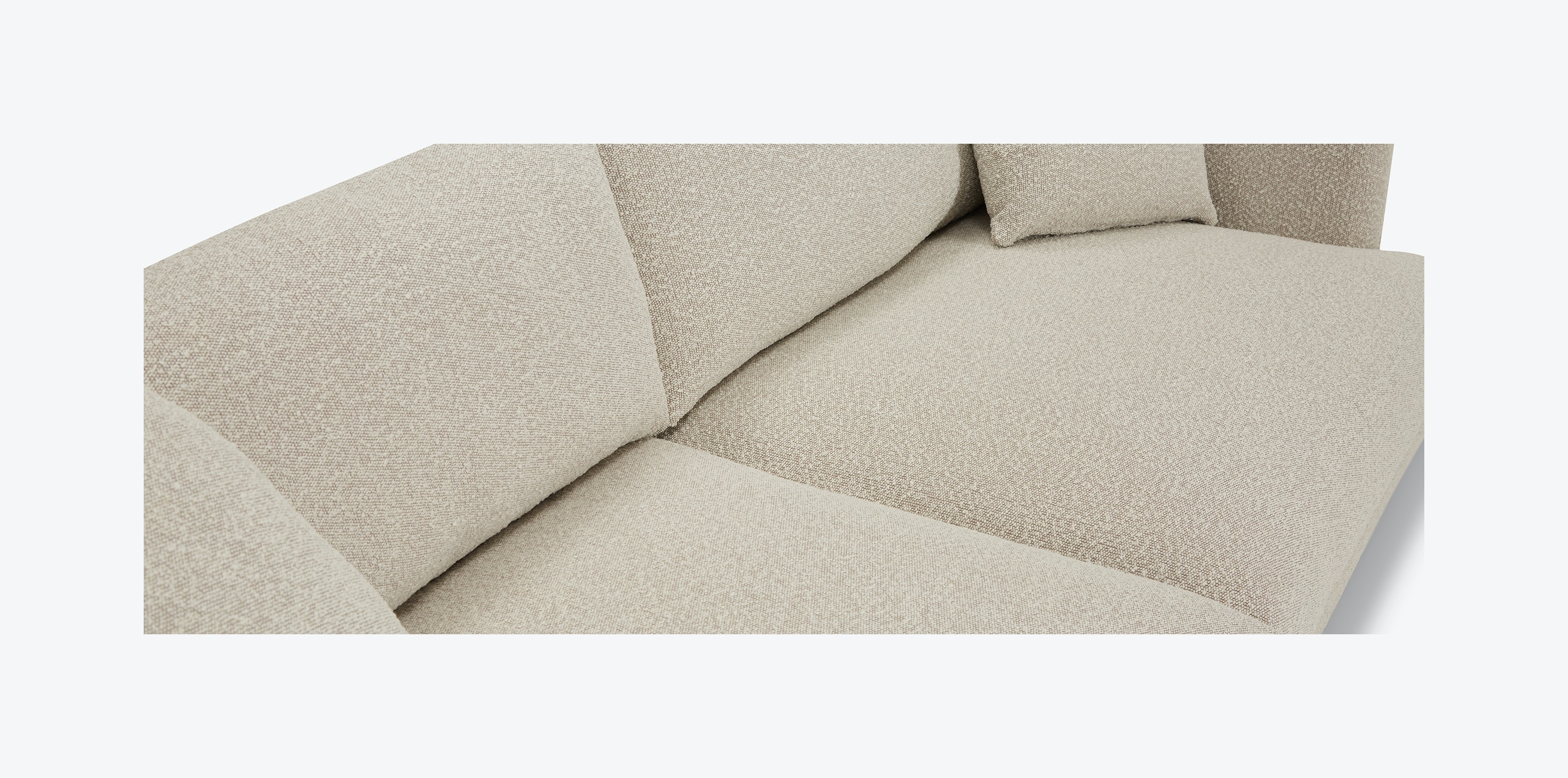 Beige/White Lewis Mid Century Modern Grand Sofa - Crave Irish Cream - Mocha - Image 6