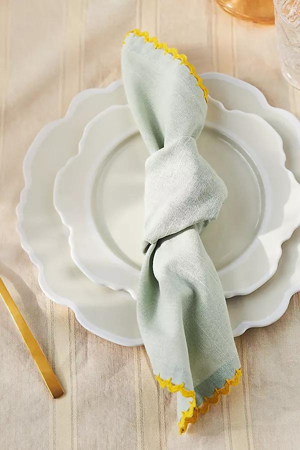 Ric Rac Cotton Napkin Set, Set of 4 - Image 0