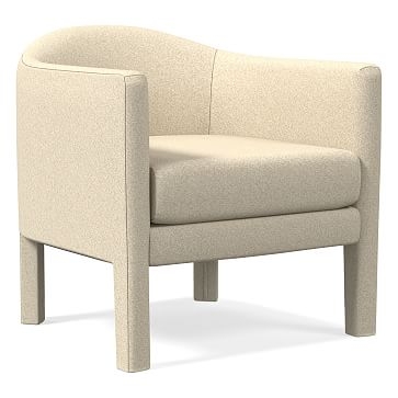 Isabella Upholstered Chair, Poly, Luxe Boucle, Angora Beige - Image 0
