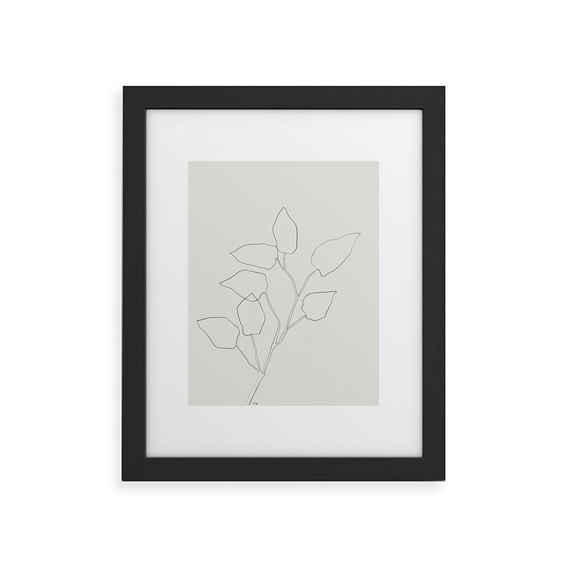 Floral Study No 5 by Megan Galante - Framed Art Print Classic Black 24" x 36" - Image 0