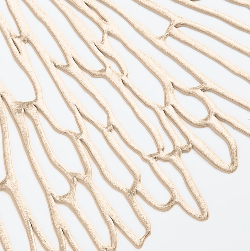 Chilewich ® Bloom Champagne Gilded Vinyl Placemat - Image 1