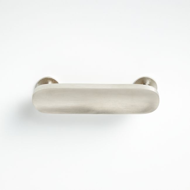 Oval 3" Brushed Nickel Bar Pull - Image 0