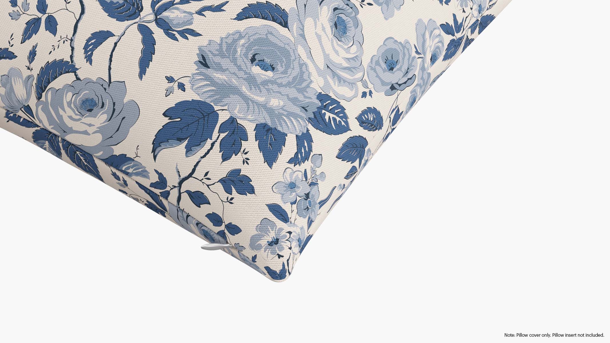Throw Pillow Cover 22", Delft Chintz, 22" x 22" - Image 1