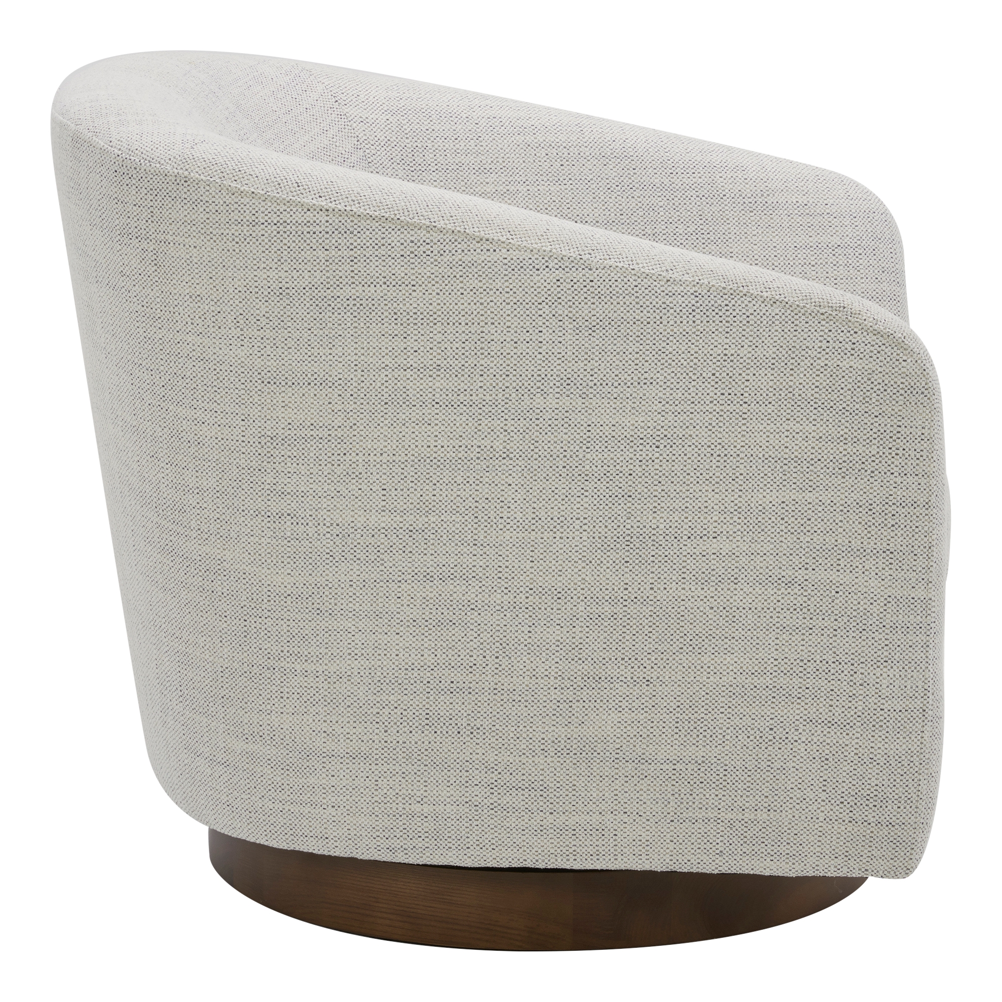 Oscy Swivel Chair Splashed White - Image 2