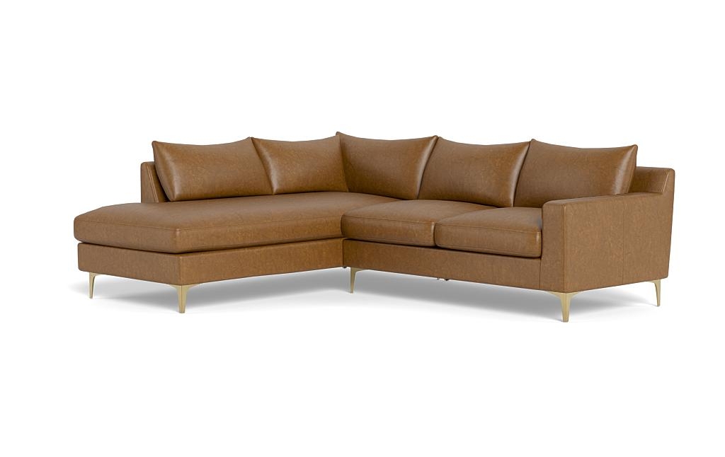 Sloan Leather 3-Seat Left Bumper Sectional - Image 2