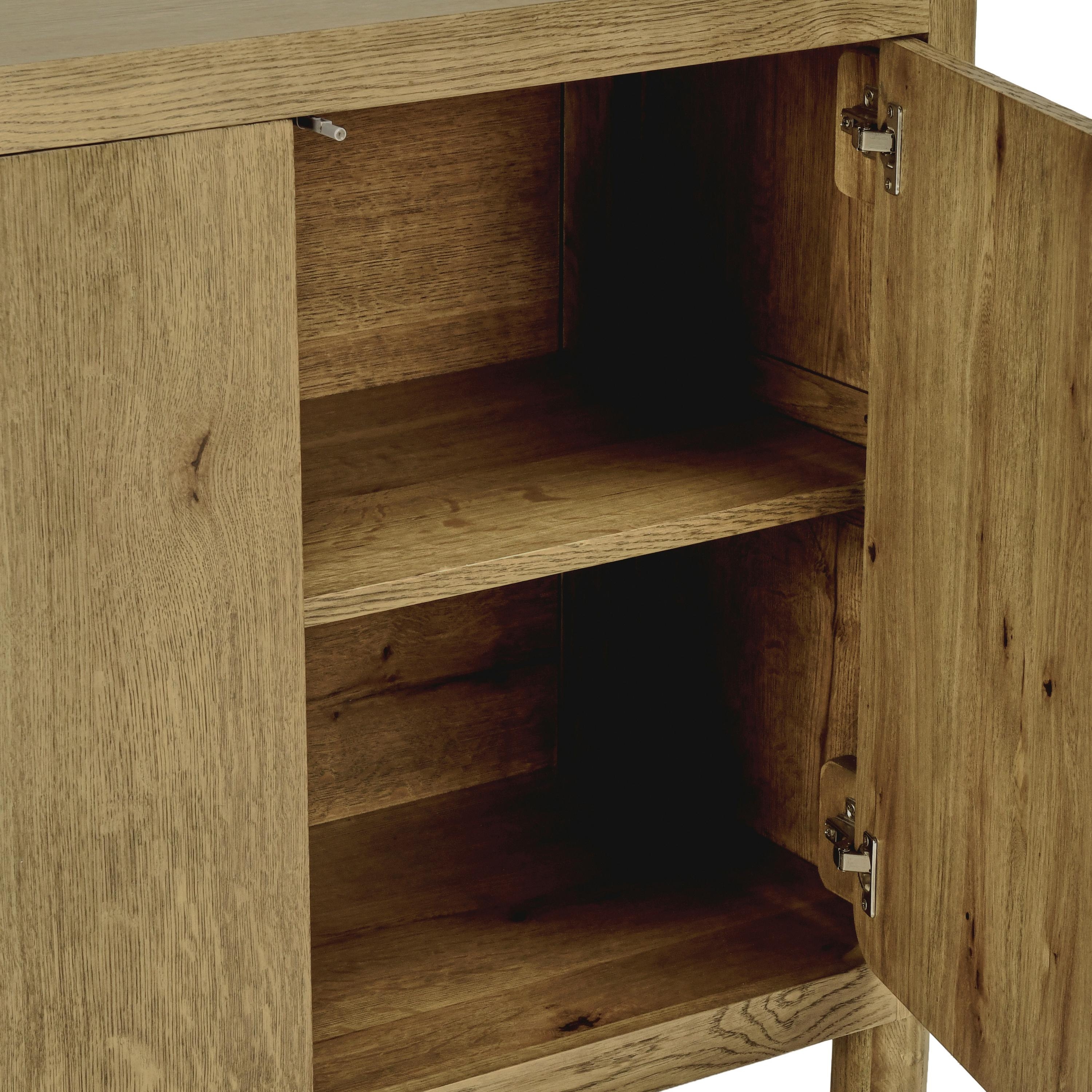 Orlando 4Dr Sideboard Light Brown - Image 6