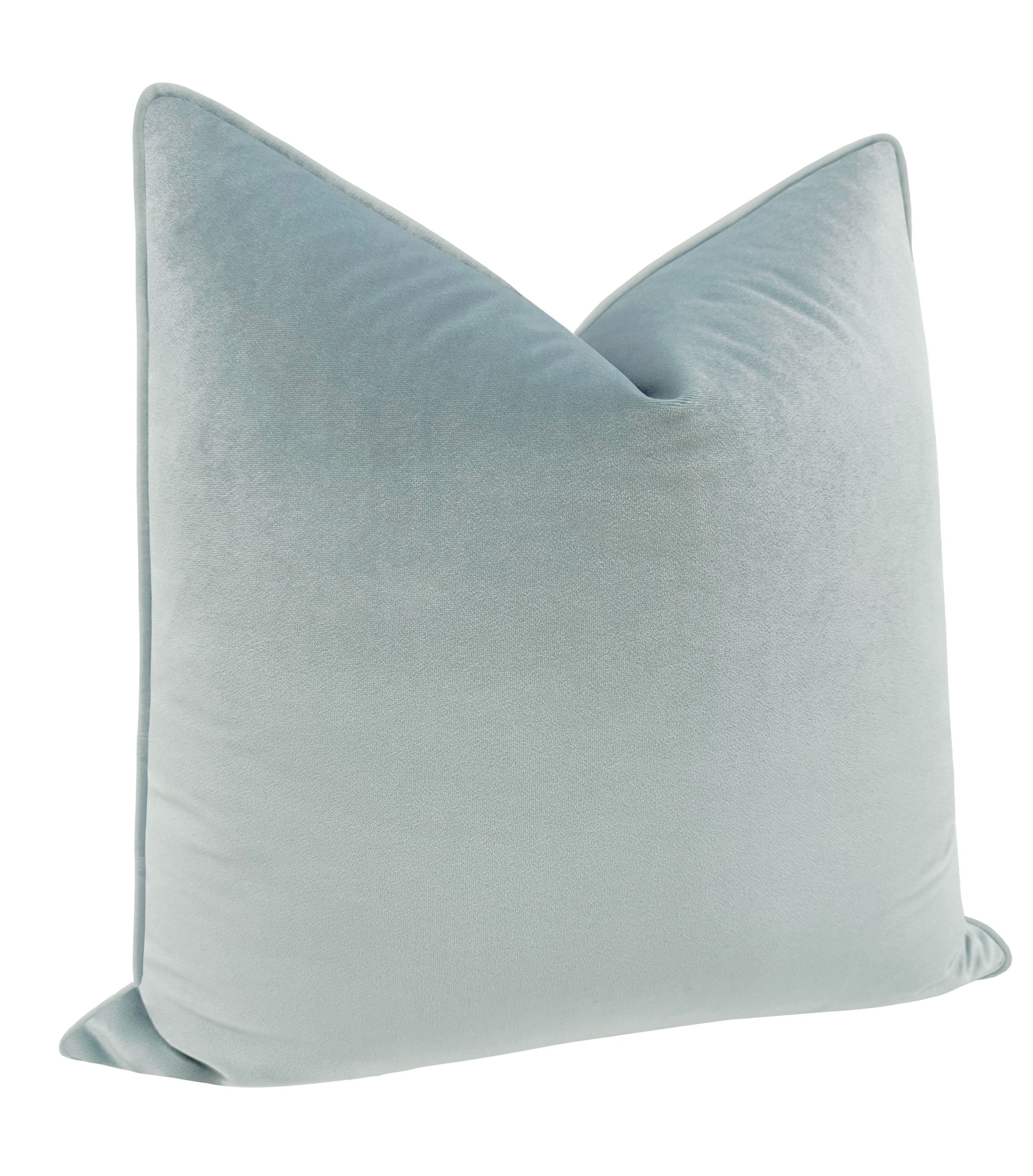 MELROSE VELVET // MIST + VELVET CORDING - 20" X 20" / SELF CORDING - Image 2