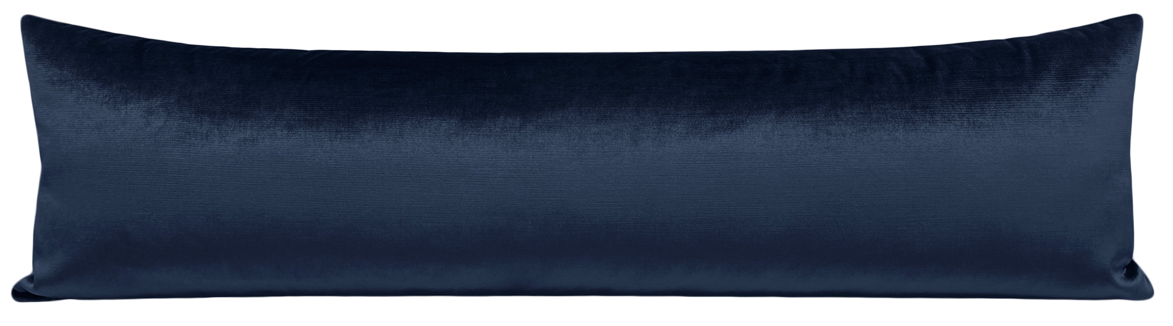 THE XL LUMBAR :: FAUX SILK VELVET // NAVY BLUE - BY THE YARD - Image 2