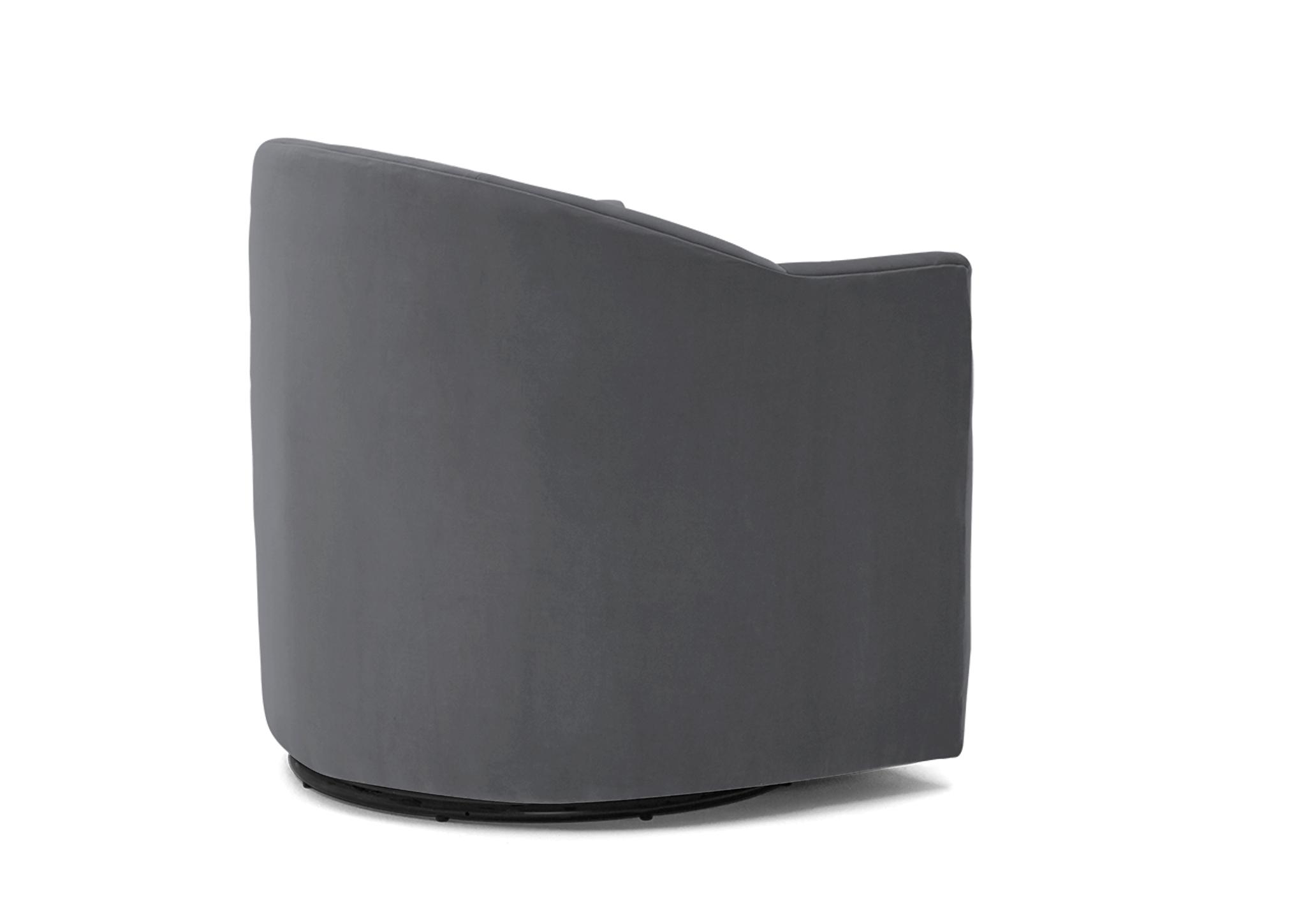 Gray Jolie Mid Century Modern Swivel Chair - Essence Ash - Image 3