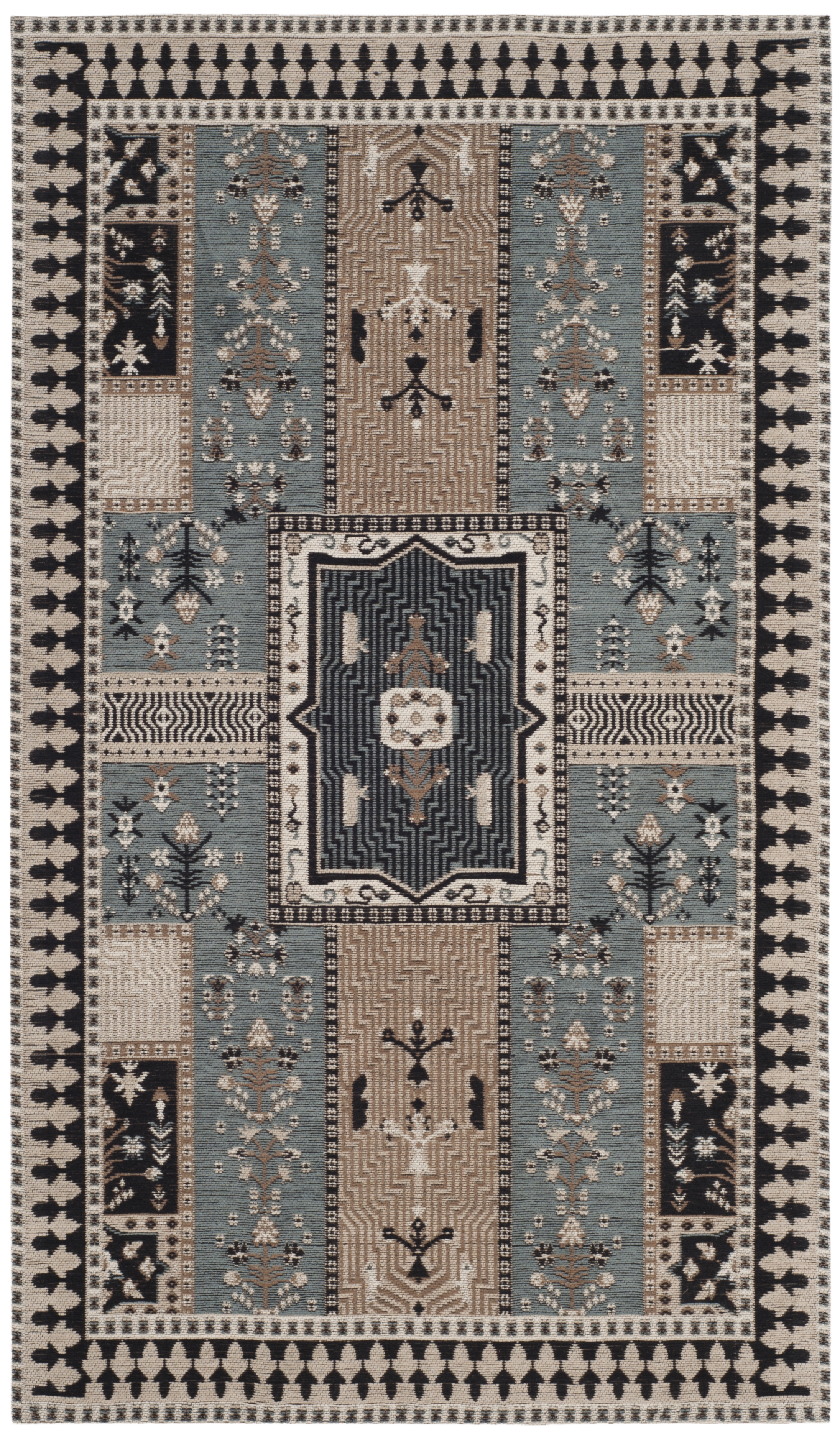 Arlo Home Woven Area Rug, CLV512B, Slate/Beige,  3' X 5' - Image 0