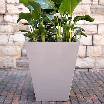 Linear Grooved Planter, 30in, Black - Image 3