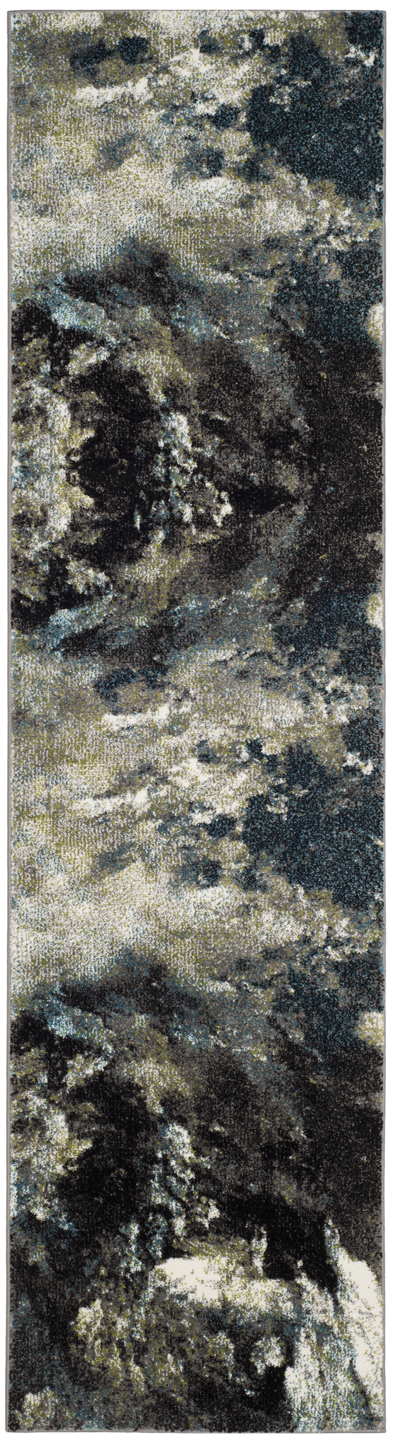 Arlo Home Woven Area Rug, GLA123B, Blue/Multi,  2' 3" X 10' - Image 0