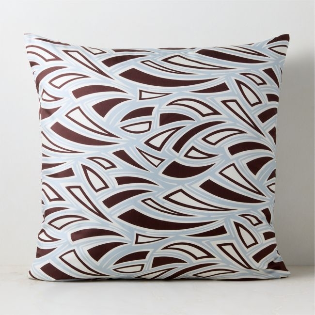 Varenna Italian Patterned Silk Throw Pillow Cover 23"x23" - Image 0