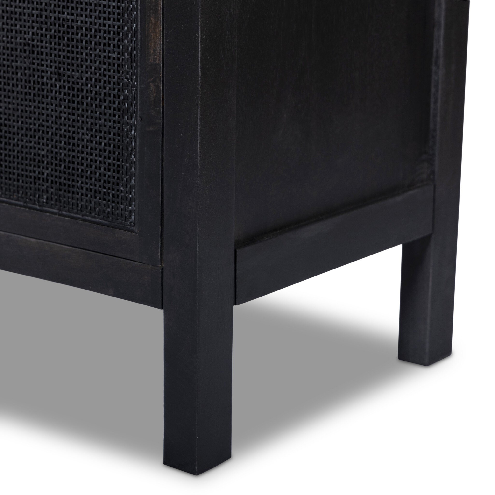 Caprice Tall Cabinet - Black Natural Cane - Image 8