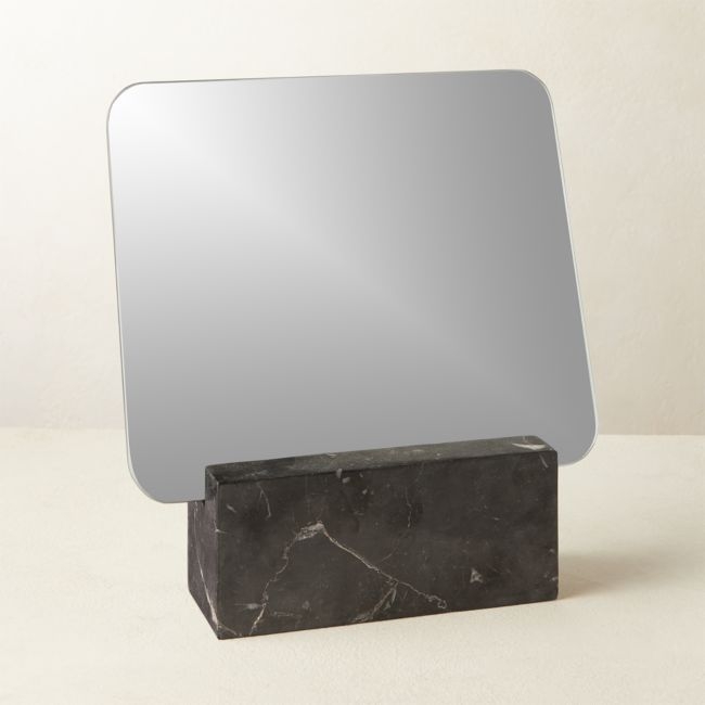 Muse Black Marble Vanity Mirror - Image 0