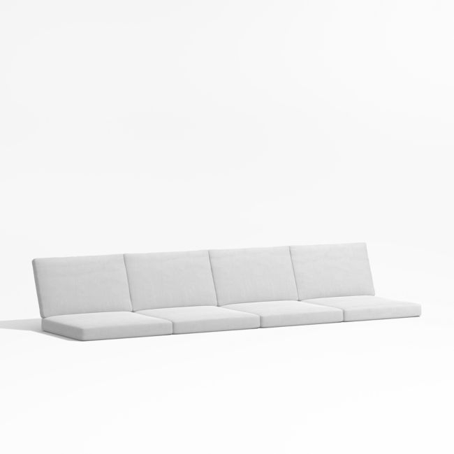 Alfresco White Sunbrella ® 2-Piece Outdoor Sofa Cushions - Image 0
