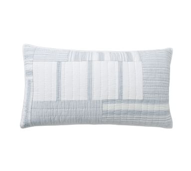 Chambray Hawthorn Handcrafted Patchwork Quilted Sham, Standard - Image 5
