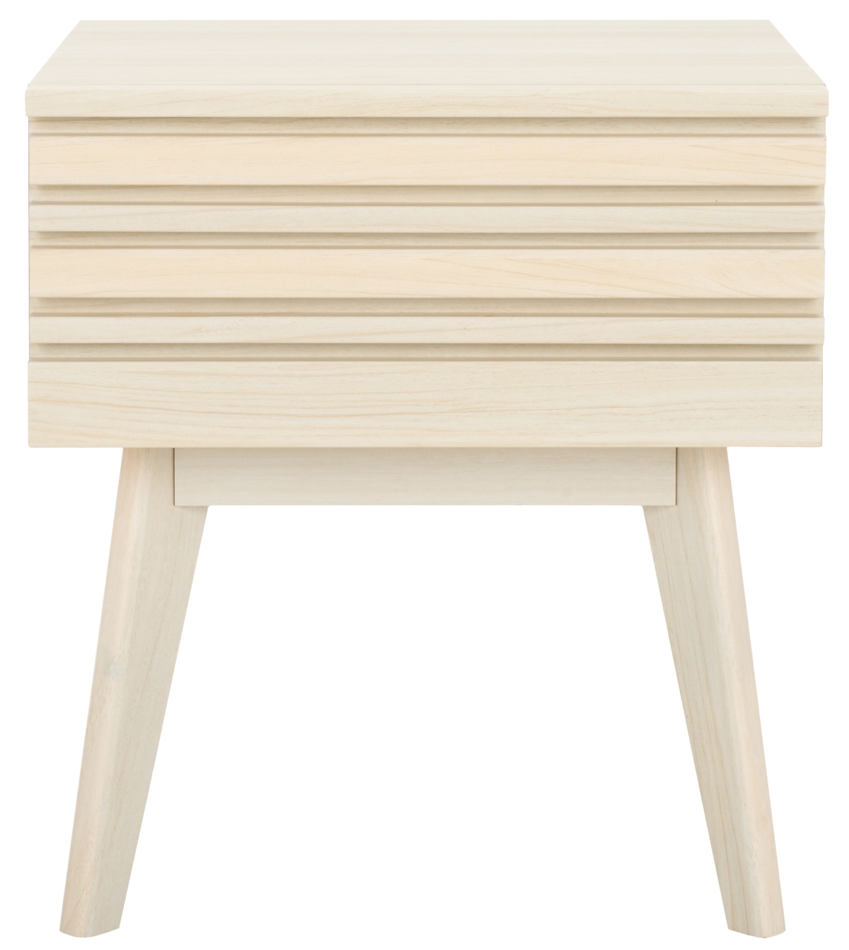 Esma 1 Drawer Nightstand - Bleached White - Safavieh - Image 0