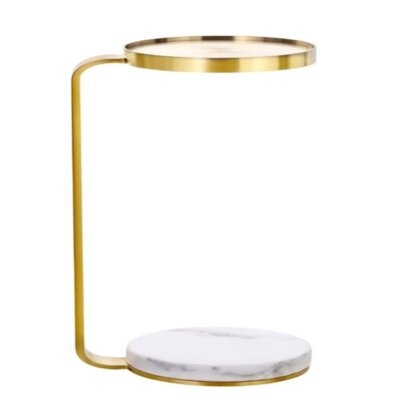 Gold Metal Side Table  - Image 0