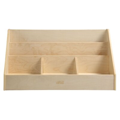Birch 5 Compartment Easy To Reach Book Display, Kids Wooden Book Rack - Image 0