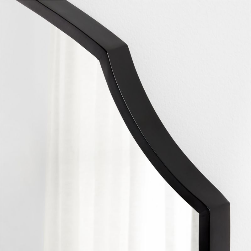 Emmy Black Wall Mirror 36"x40" - Image 2