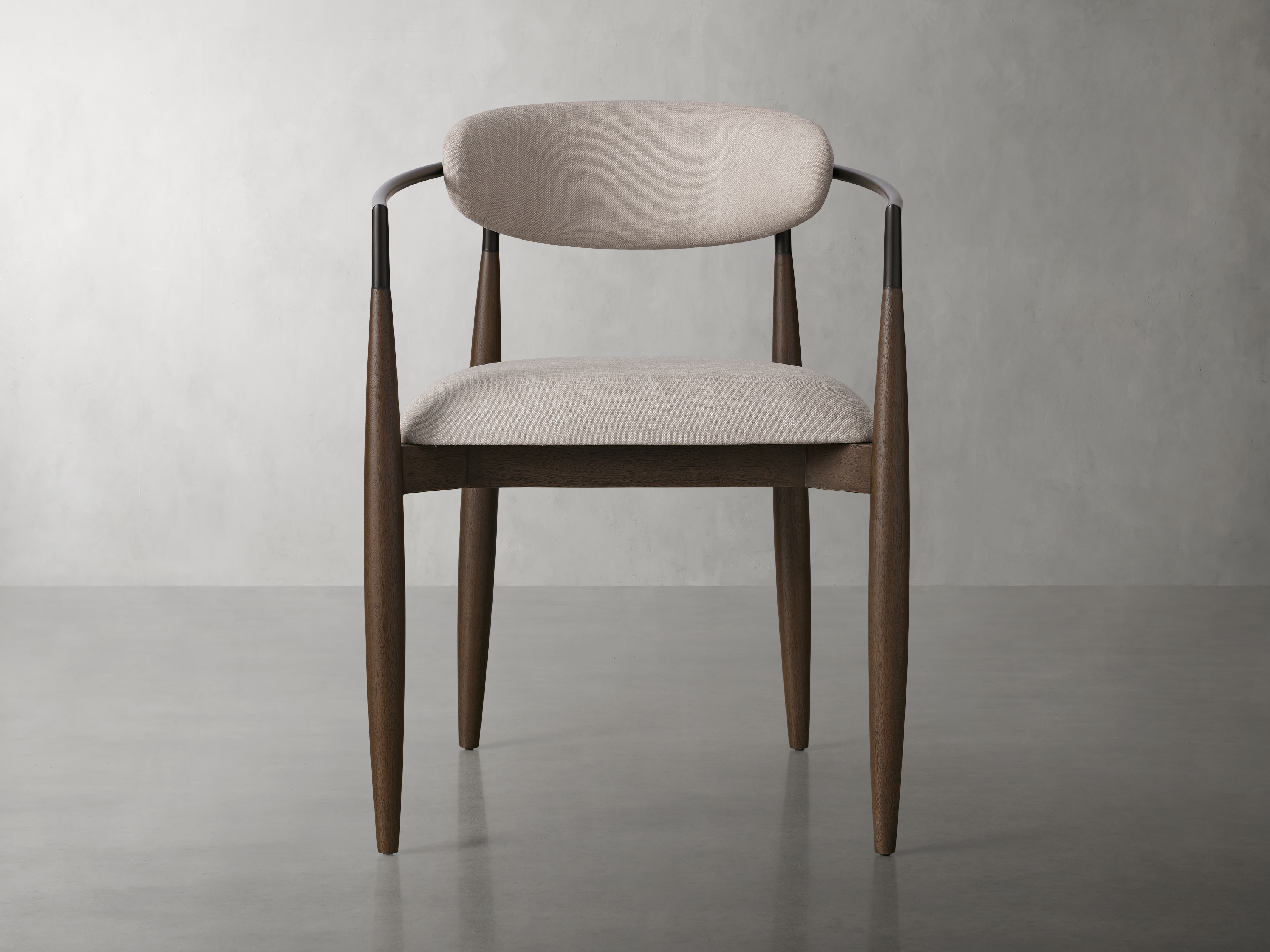 Jagger Dining Arm Chair in Upholstered Natural - Image 0