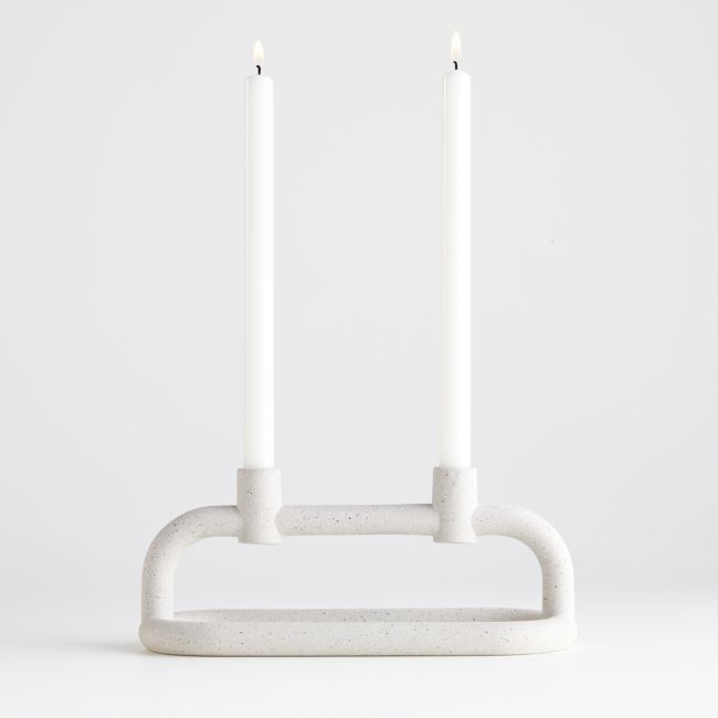 Lorin Sculpted Ceramic Taper Candle Holder - Image 0