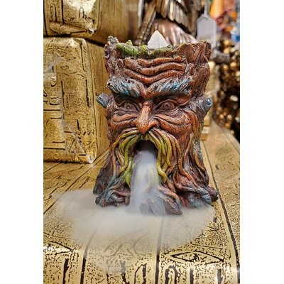 Perezville Magical Forest Mystic Cernunnos Greenman Ent Backflow Figurine - Image 0