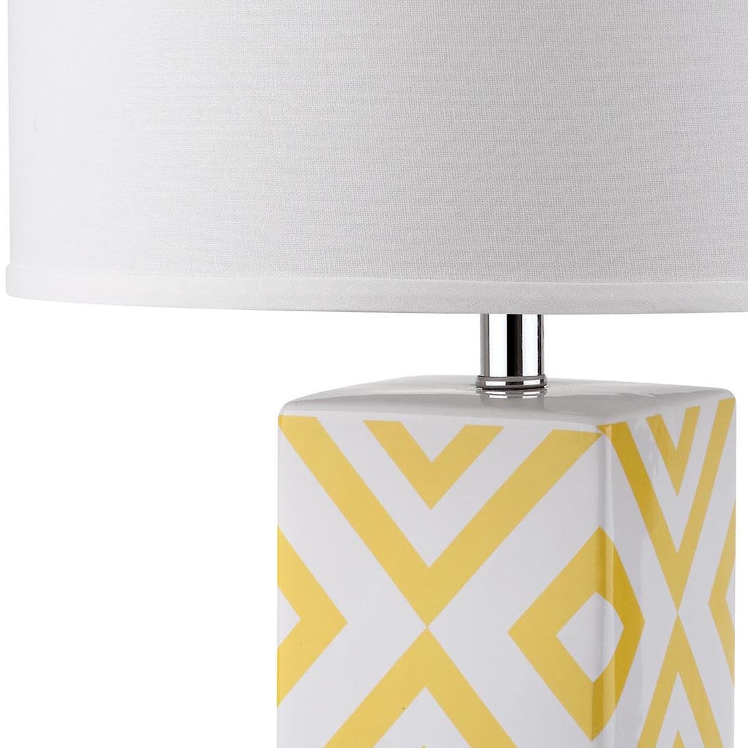 Diamonds 27-Inch H Table Lamp - Yellow - Safavieh - Image 3