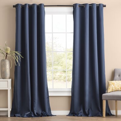 Solid Blackout Thermal Grommet 2 Curtains / Drapes - Image 0