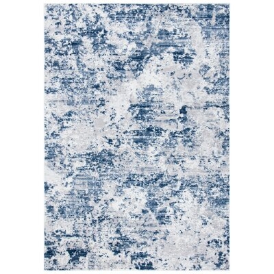 Deborah Abstract Gray/Blue Indoor Area Rug - Image 0