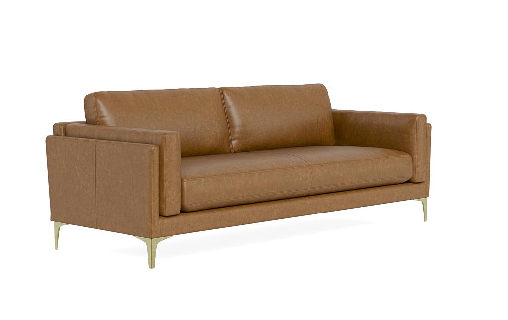 Gaby Leather 2-Seat Sofa - Image 1