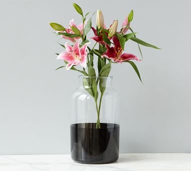 Color Block Glass Mason Jar Vase, Flower Vase - Image 5