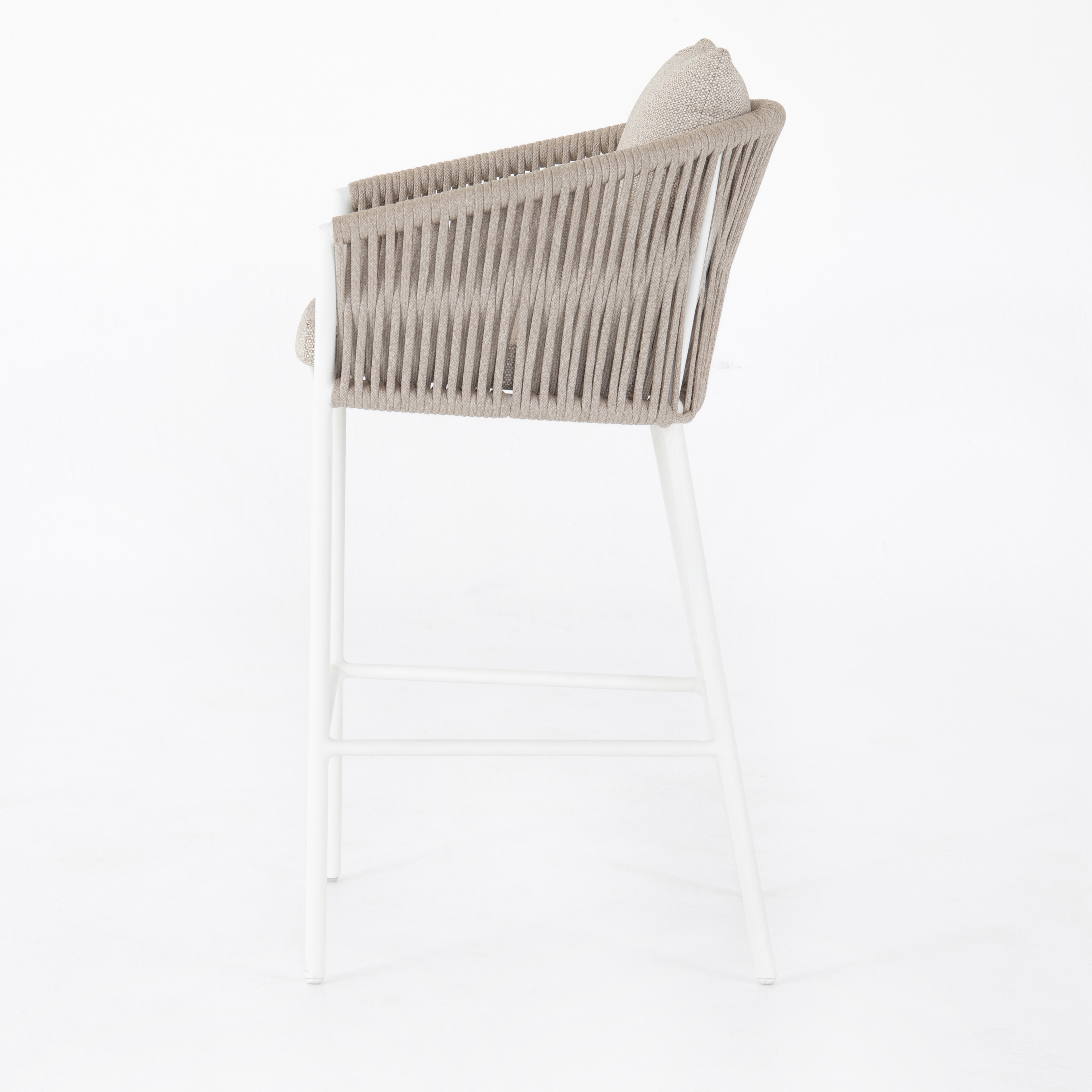 Porto Outdoor Stool-White-Bar - Image 3