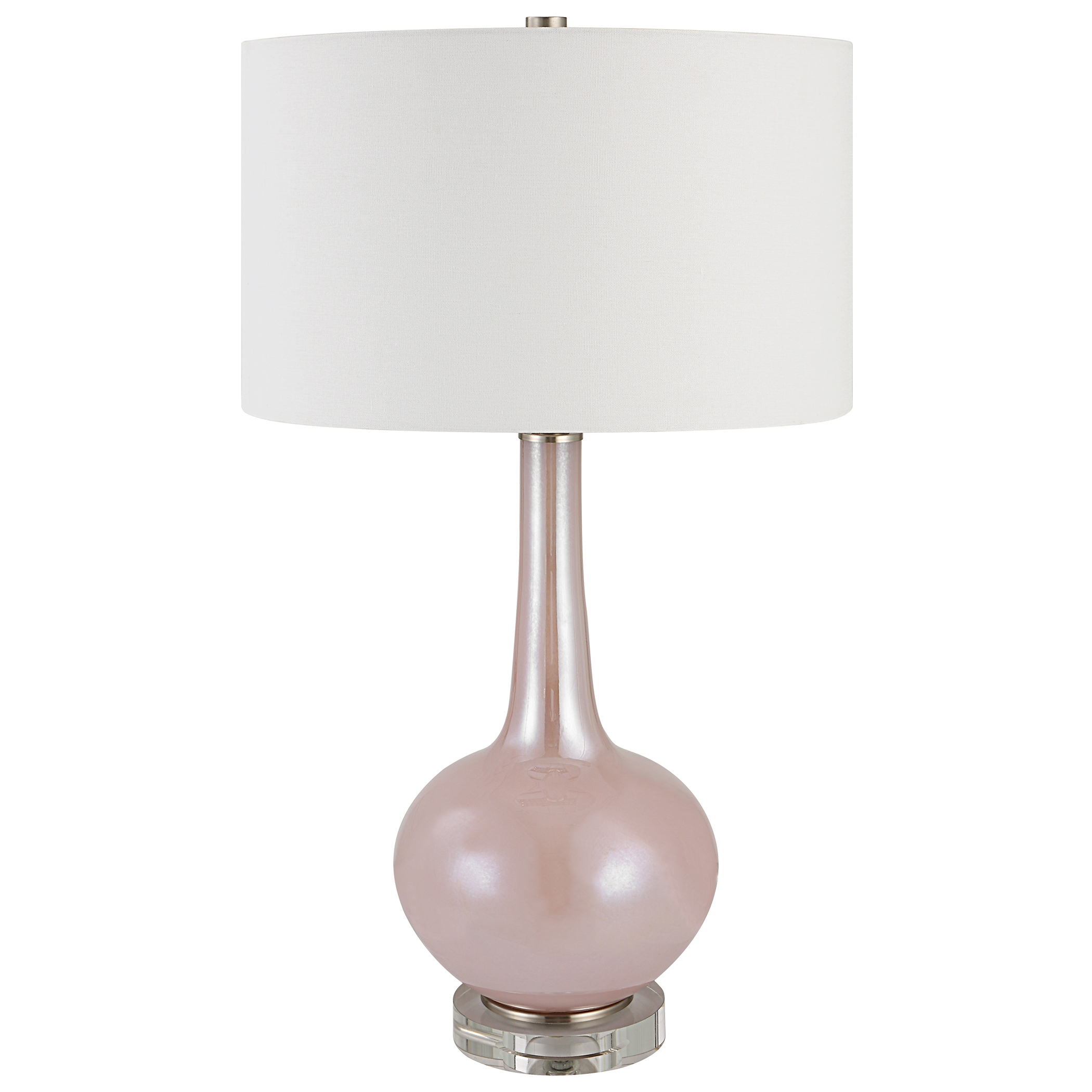 Rosa Pink Glass Table Lamp - Image 3
