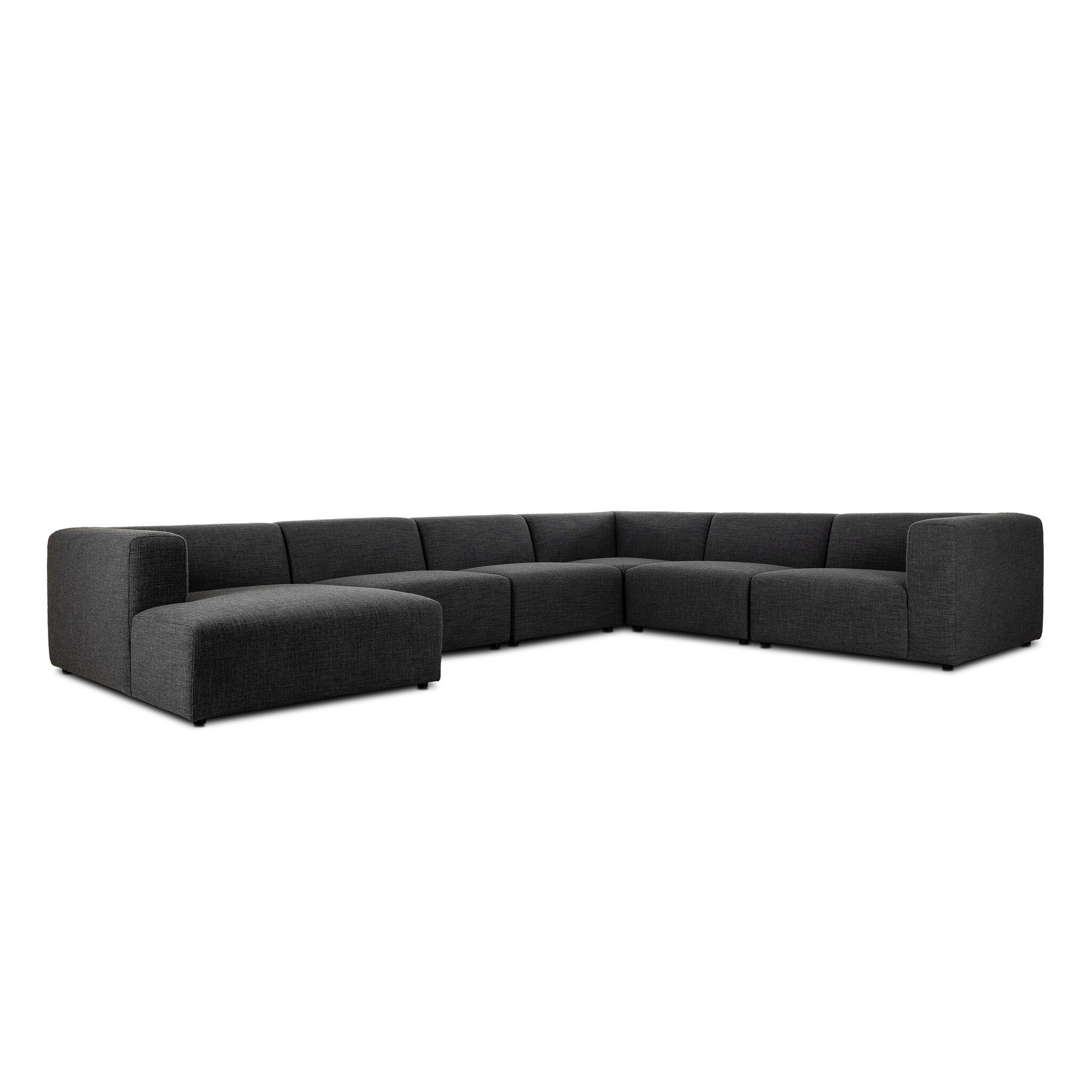 Lawndale 6 Piece Sectional - Saxon Charcoal - Image 1