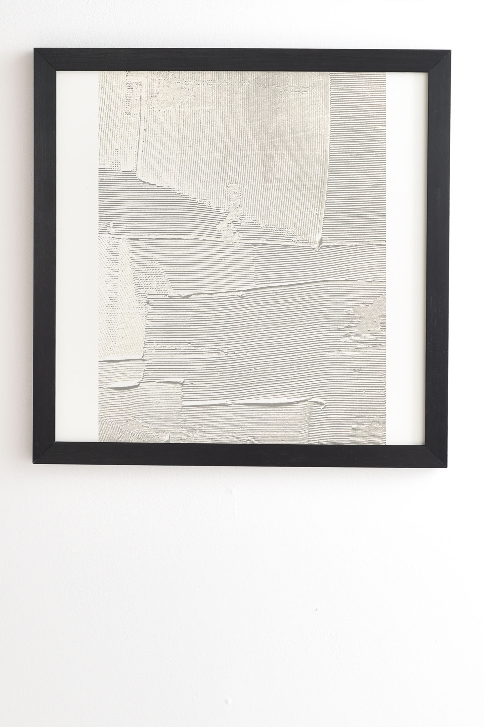 Relief 1 by Alyssa Hamilton Art - Framed Wall Art Basic Black 8" x 9.5" - Image 1