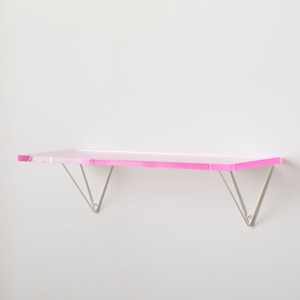 Acrylic Shelf, 24 inch, Pink, WE Kids - Image 0