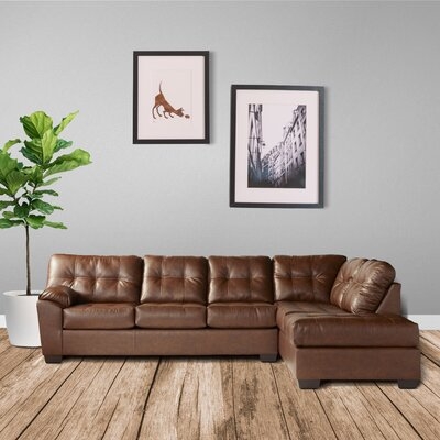 Mick 120" Right Hand Facing Sectional with Ottoman - Image 0