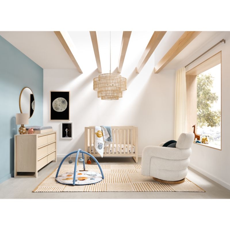 Gemini Light Ash Wood Toddler Bed Rail - Image 2
