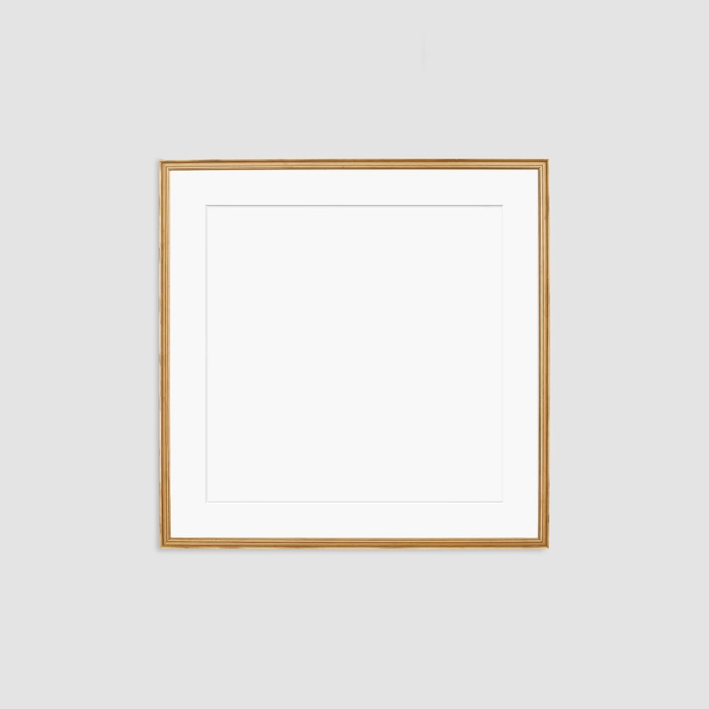 Simply Framed Gallery Frame, Antique Gold/Mat, 30"X30" - Image 0