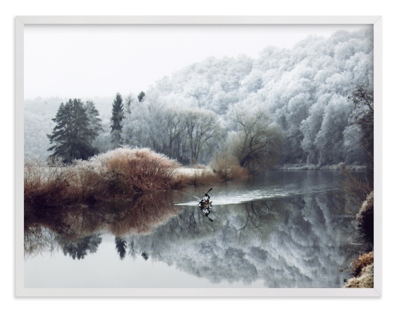 Winter Kayak Limited Edition Fine Art Print 1 - Image 0