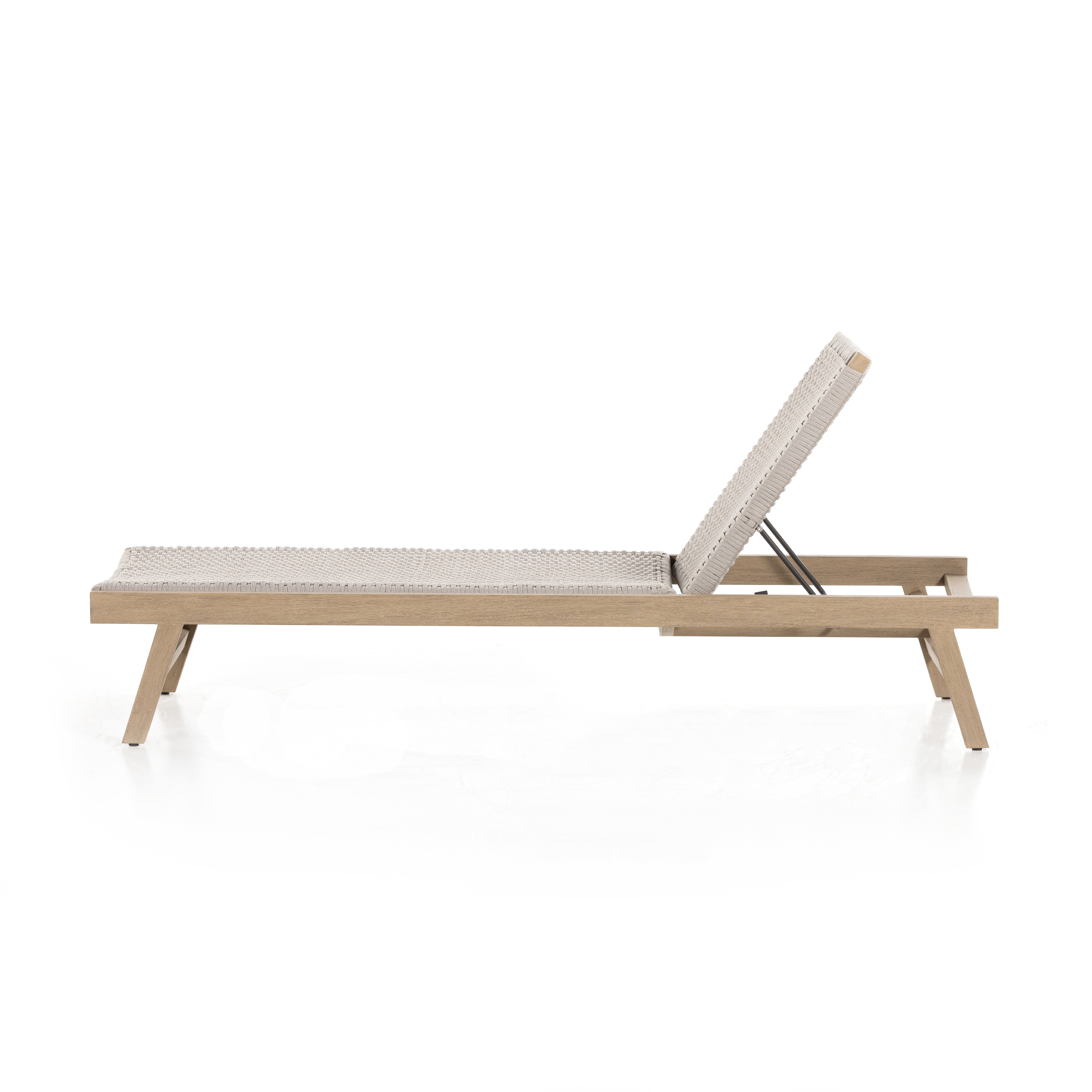 Delano Outdoor Chaise Lounge-Brown - Image 4