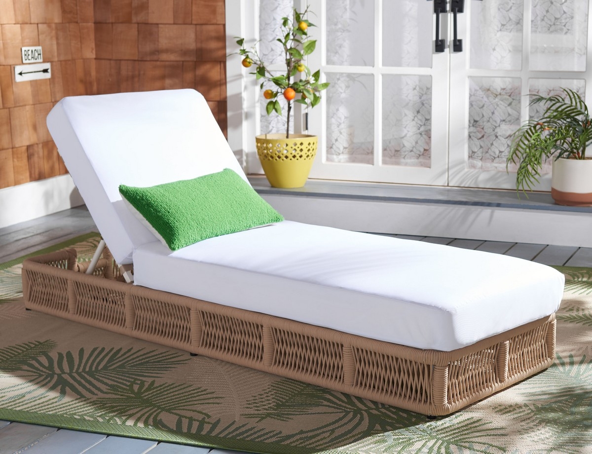 Gillian Daybed - Tan/White - Safavieh - Image 1