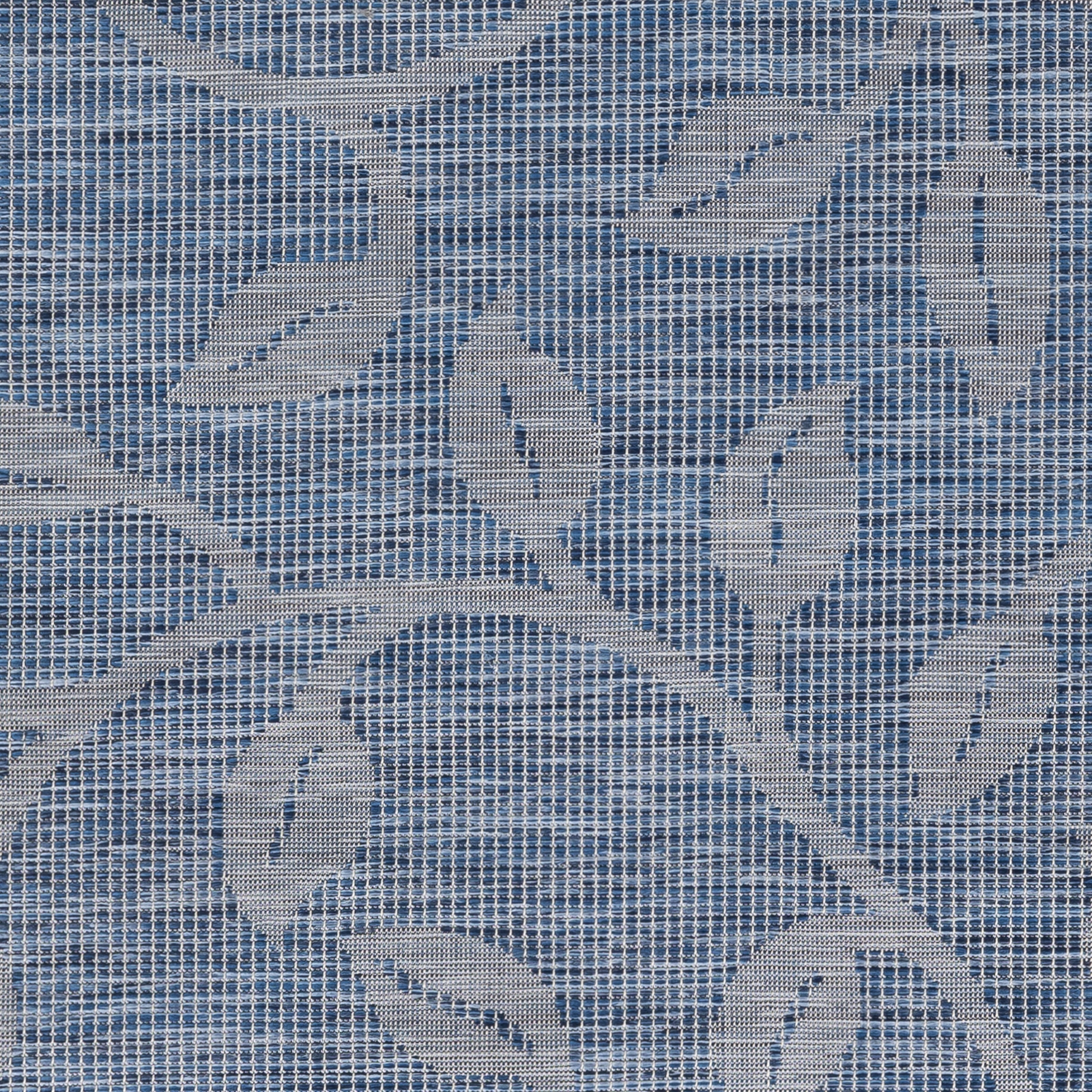 Pasadena Blue Outdoor 6'4" x 9' Machine Woven Rug - Image 5